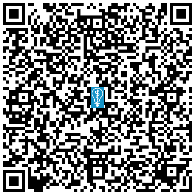 QR code image to open directions to La Verne Dental & Implant Center in La Verne, CA on mobile